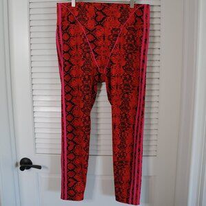 Adidas x IVY PARK Allover Print Tights/Leggings in Red/Black